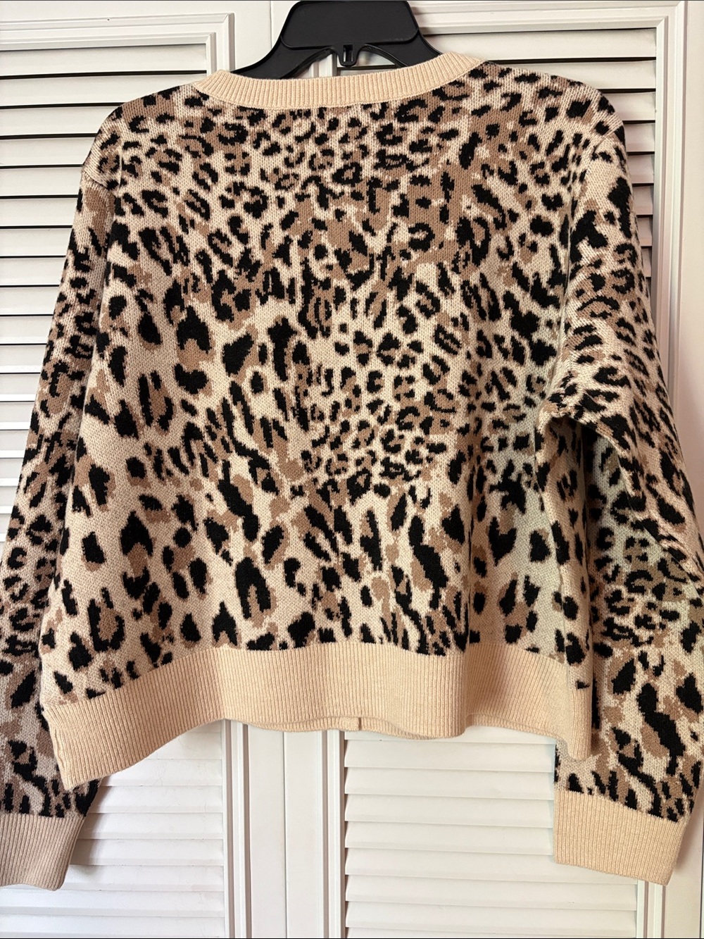 a new day Beige and Black Leopard-Print Cardigan - Picture 5 of 11